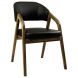 Крісло Otis Шкірзам Zeus Deluxe Black, Темний Дуб