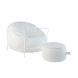 Кресло с пуфом Uni outdoor LD-069 7001, Белый
