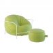 Кресло с пуфом Uni outdoor LD-069 7008, Белый