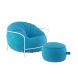 Кресло с пуфом Uni outdoor LD-069 7020, Белый