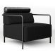 Крісло Weekend Leather Austin 21 Black, Екошкіра Чорний, Чорний 9005