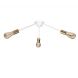 Підвісний світильник Attic K-3 C320 White, BrushGold