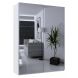 Шкаф купе G-Caiser 2 Зеркала 180х60х240 Белый