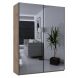 Шкаф купе G-Caiser 2 Зеркала 180х60х240 Дуб тахо