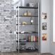 Стелаж L-190 New Сріблястий, ST7 Чорний