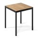 Стол Brevity Loft Mini 67х67 ДСП Дуб крафт золотой, Черный
