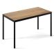 Стіл Brevity Loft Standart 140х67 ДСП Дуб крафт золотий, Чорний