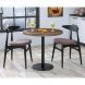 Стол BS-450 D80 Черный матовый, Орех Модена