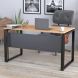 Стол G-135-18 135x70 Черный матовый, Дуб Крафт золотой