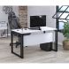 Стол G-135-18 135x70 Черный матовый, Белый