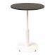 Стіл Ibiza round light d-60 h-75 Білий, Чорний ЛДСП
