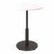 Стіл Ibiza round light d-60 h-75 Чорний, Білий ЛДСП
