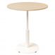 Стіл Ibiza round light d-70 h-75 Білий, Дуб ЛДСП