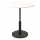 Стіл Ibiza round light d-70 h-75 Чорний, Білий ЛДСП