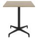Стол Leo light 70x70 h-72 Черный, Дуб ЛДСП