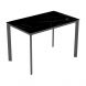 Стол Meet 120х80 black marble, anthracite