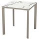 Стіл Meet 80х80 white marble, taupe