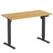 Стол Officepro ODE1260 120х60 Light wood, Black