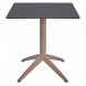 Стіл Quatro Fix 80х80 anthracite, taupe