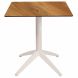 Стол Quatro Fold 60х60 dark oak, white