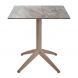 Стіл Quatro Fold 70х70 stone, taupe