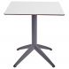 Стіл Quatro Fold 70х70 white, anthracite