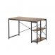 Стол с стеллажом Lade 120x60 Black, Industrial style