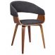 Стілець Montreal wood Fabric Сірий, Горіх
