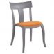 Стілець Toro-S Rattan Soft 00158 Orange, Сірий Шторм