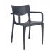 Стул Town с подлокотниками anthracite