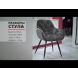 Розкладний обідній стіл TML-651 капучино + Стілець М-65 коричневий вельвет Vetro Mebel