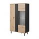 Витрина низкая Kadis 2D1W/90 Дуб Артизан, Антрацит