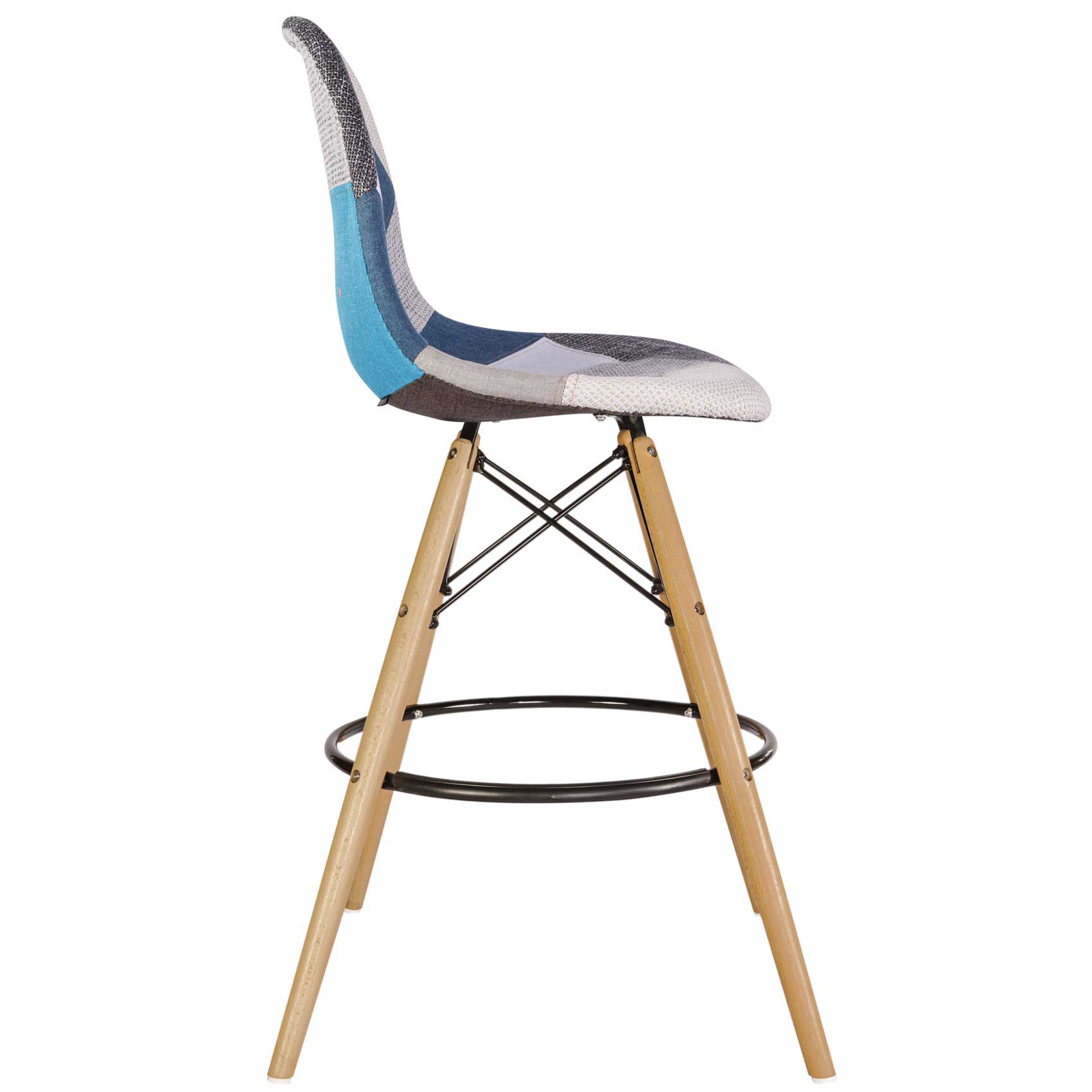Барный стул HATTA Bryan Wood Patchwork 3 (44460297) дешево