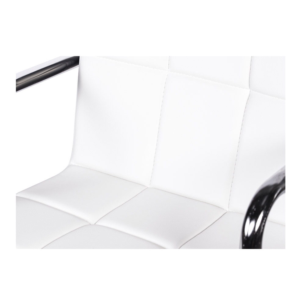Барный стул HATTA Dublin Arm Chrome Eco Белый (44406333) в Киеве