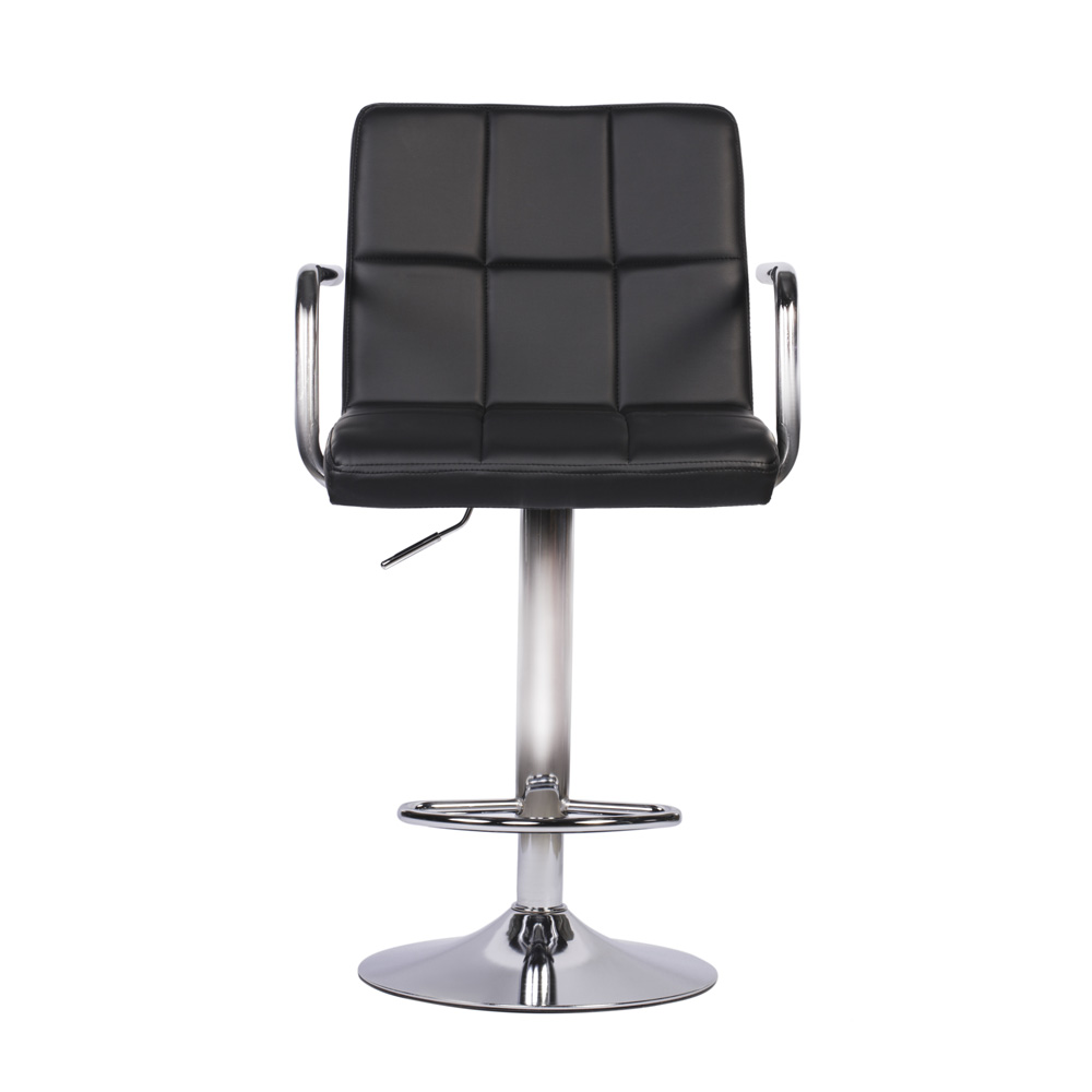 Барний стілець HATTA Dublin Arm Chrome Eco Чорний (44406332) с доставкой