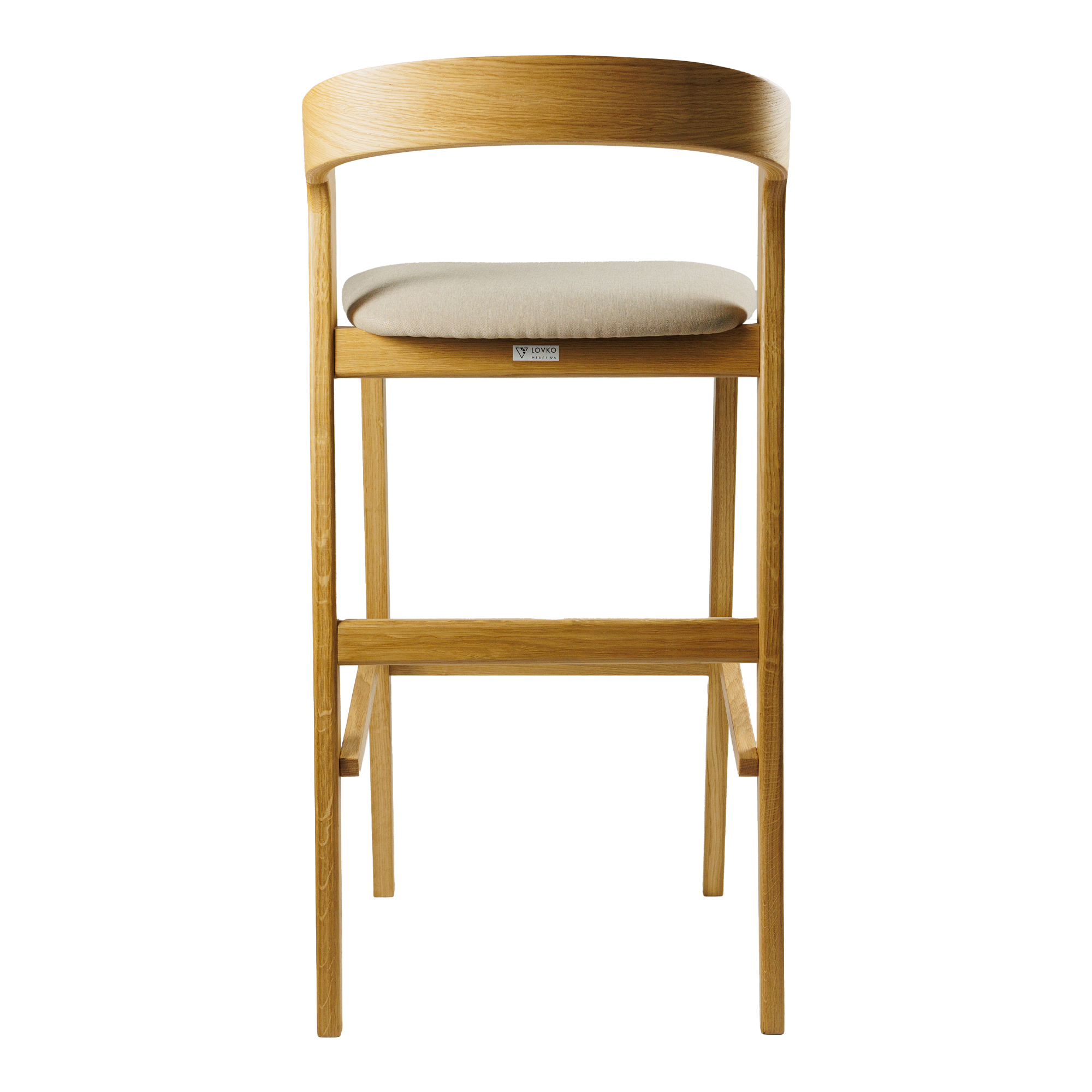 Барный стул Floki NEW Beige, Натуральный Дуб (611193664) дешево