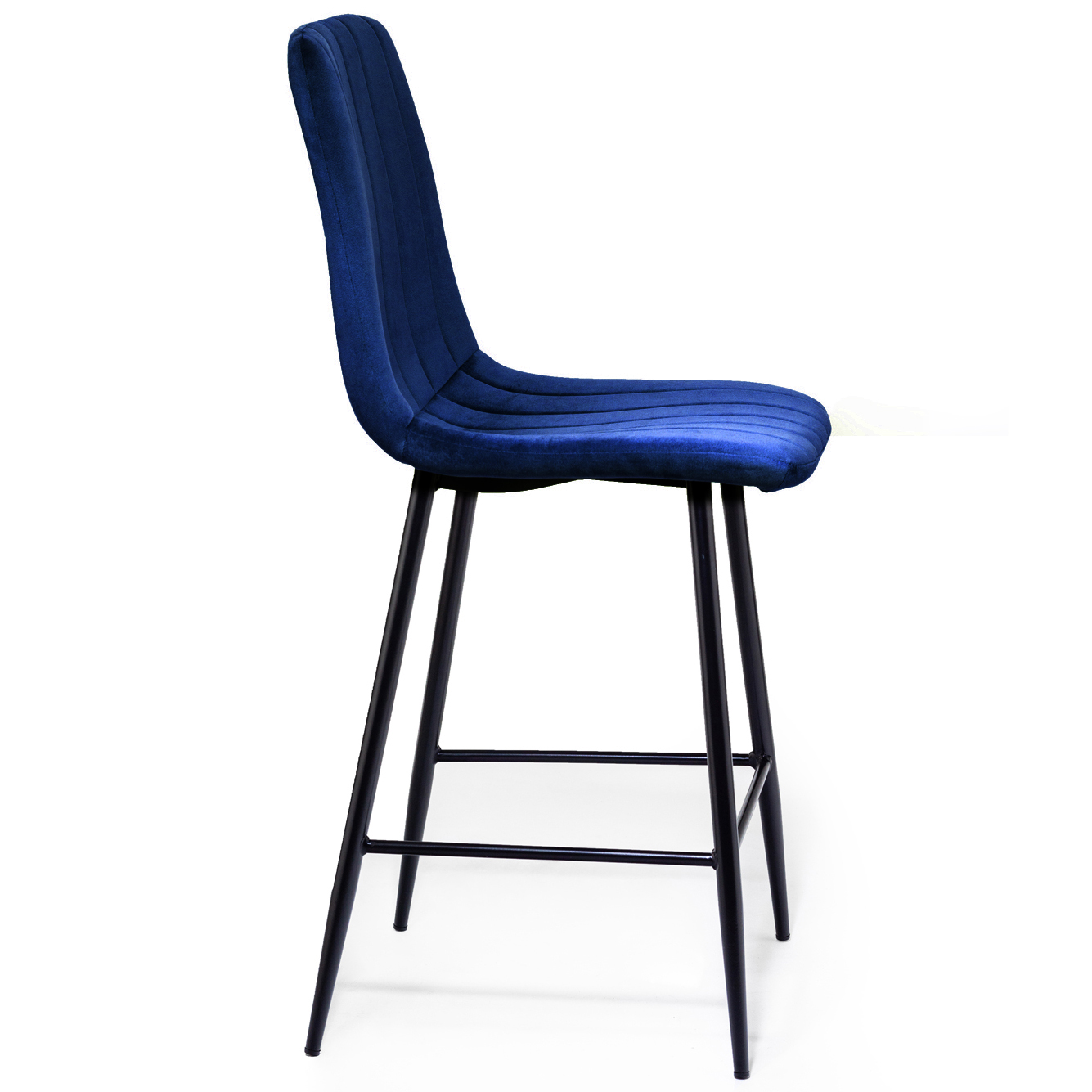 Барный стул HATTA Petty Velvet Темно-синий (44515257) в интернет-магазине