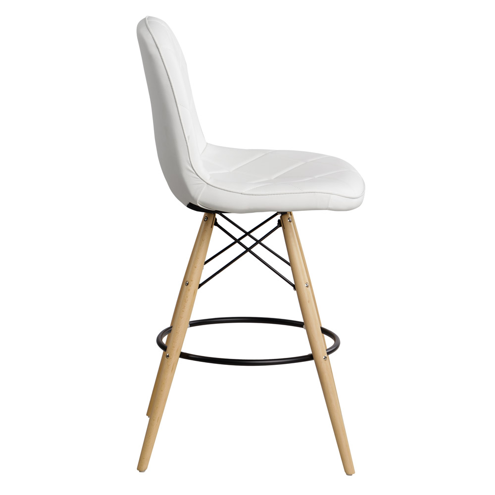 Барний стілець HATTA Rhomb Eco Wood Білий (44373458) дешево