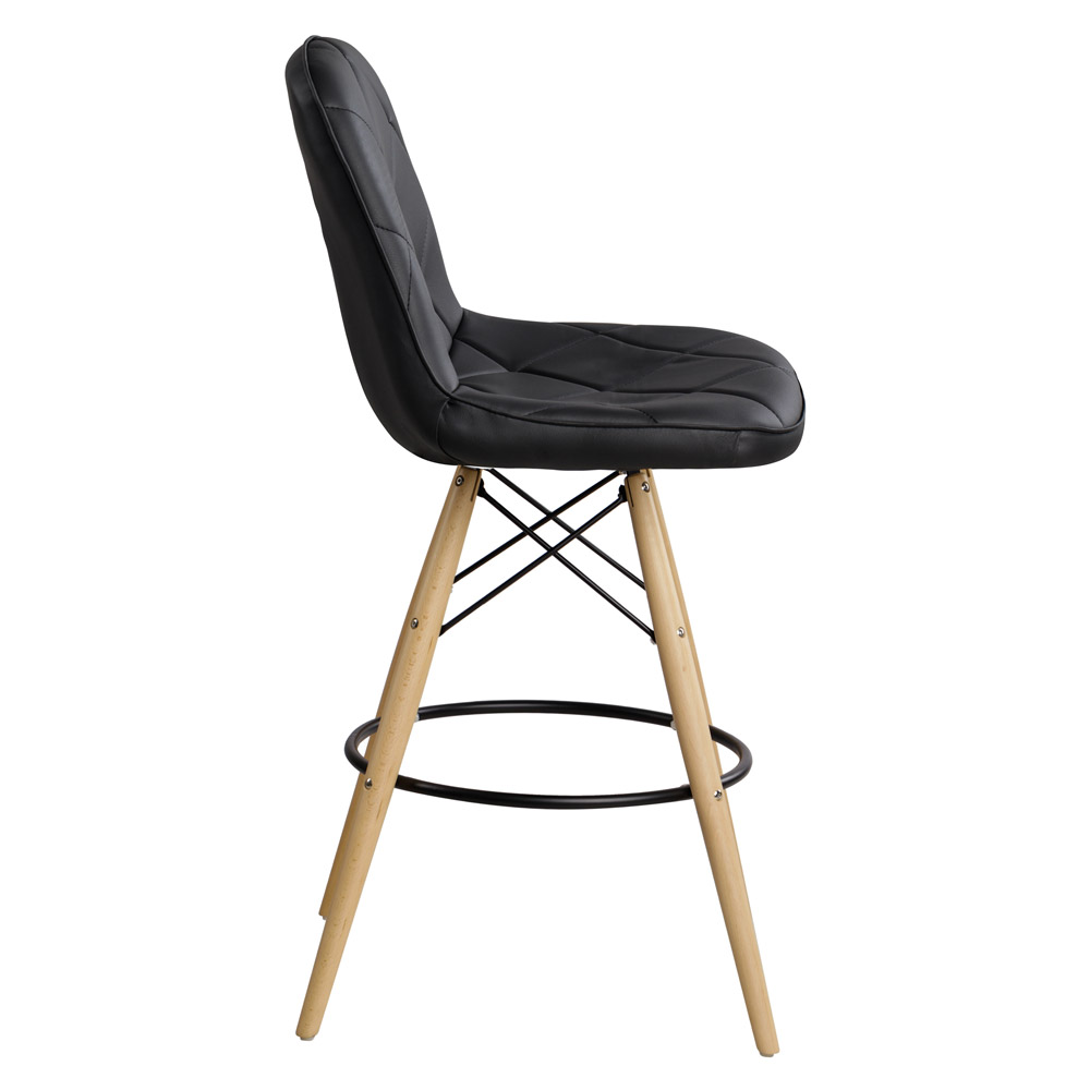 Барный стул HATTA Rhomb Eco Wood Черный (44373459) дешево