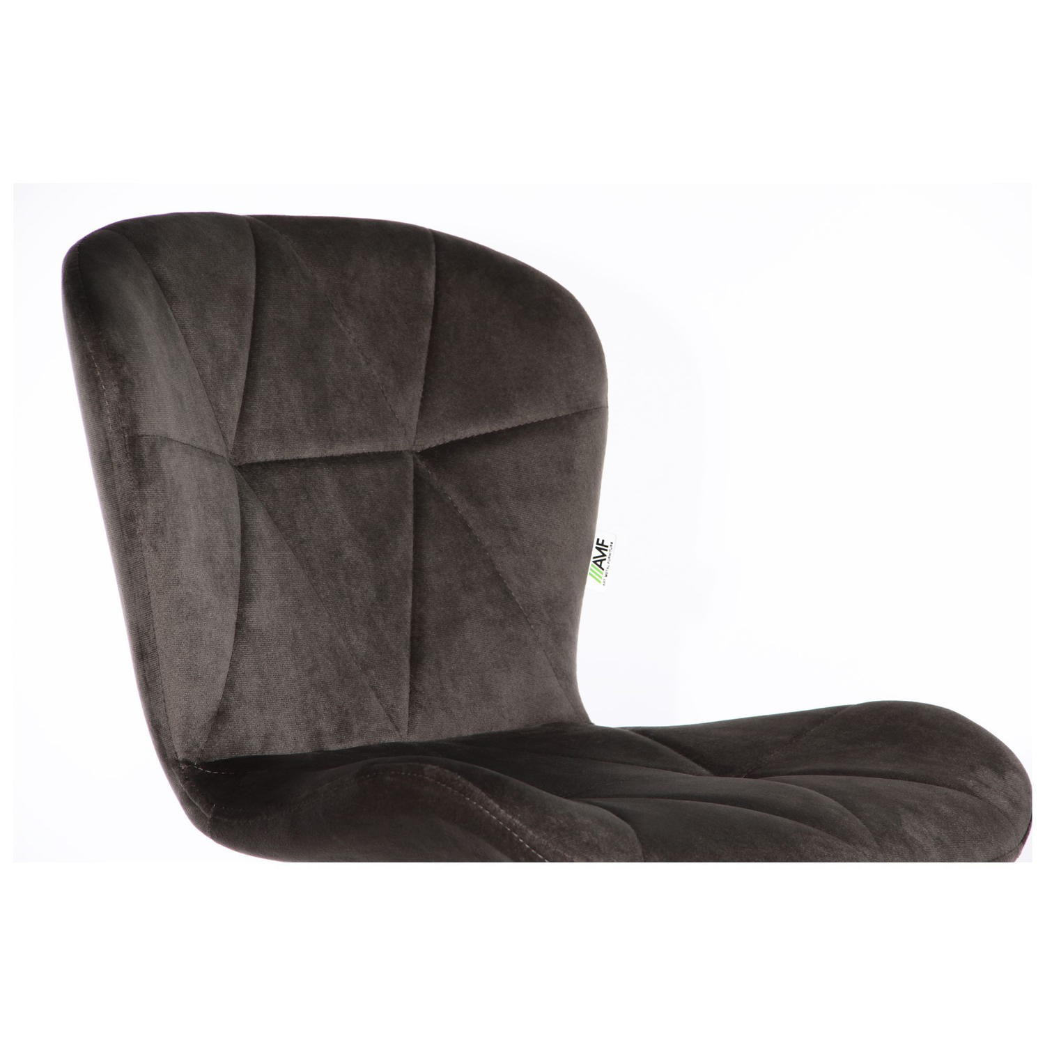 Барный стул Vensan Velvet Серый, Черный (08515218) с доставкой