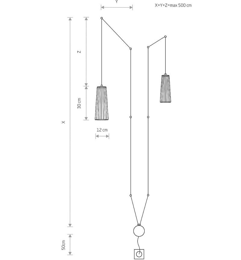 Бра Dover II Kabel Черный (109727581) дешево
