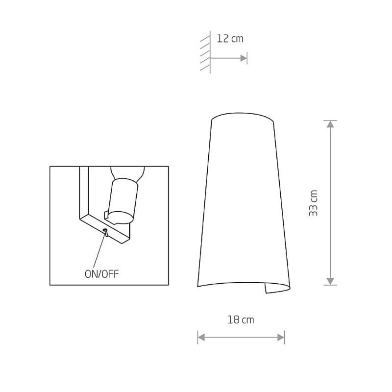 Бра Faro I Черный (109727691) недорого