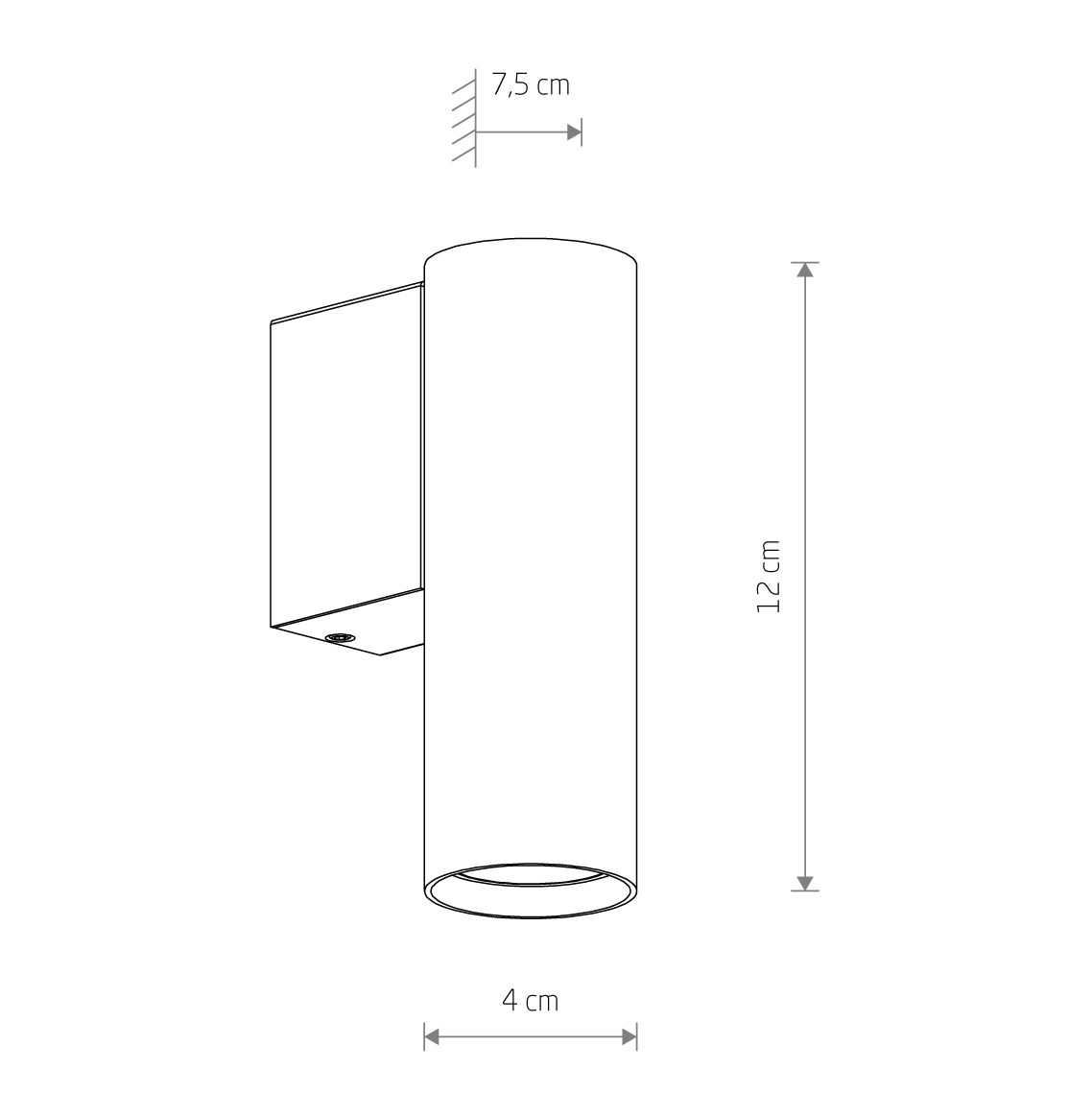 Бра Fourty wall S Графітовий (1091183608) в Киеве
