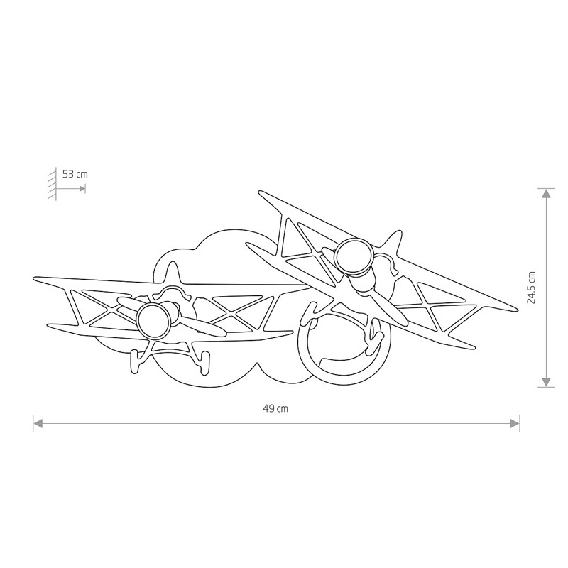 Бра Plane ІІ Голубой (109732305) недорого