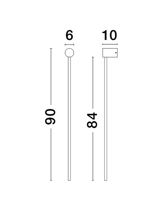 Бра Synthesi H90 White (1591205136) недорого