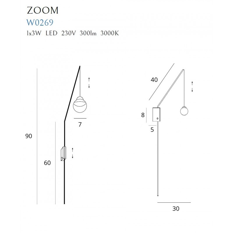Бра Zoom Black (118866154) дешево
