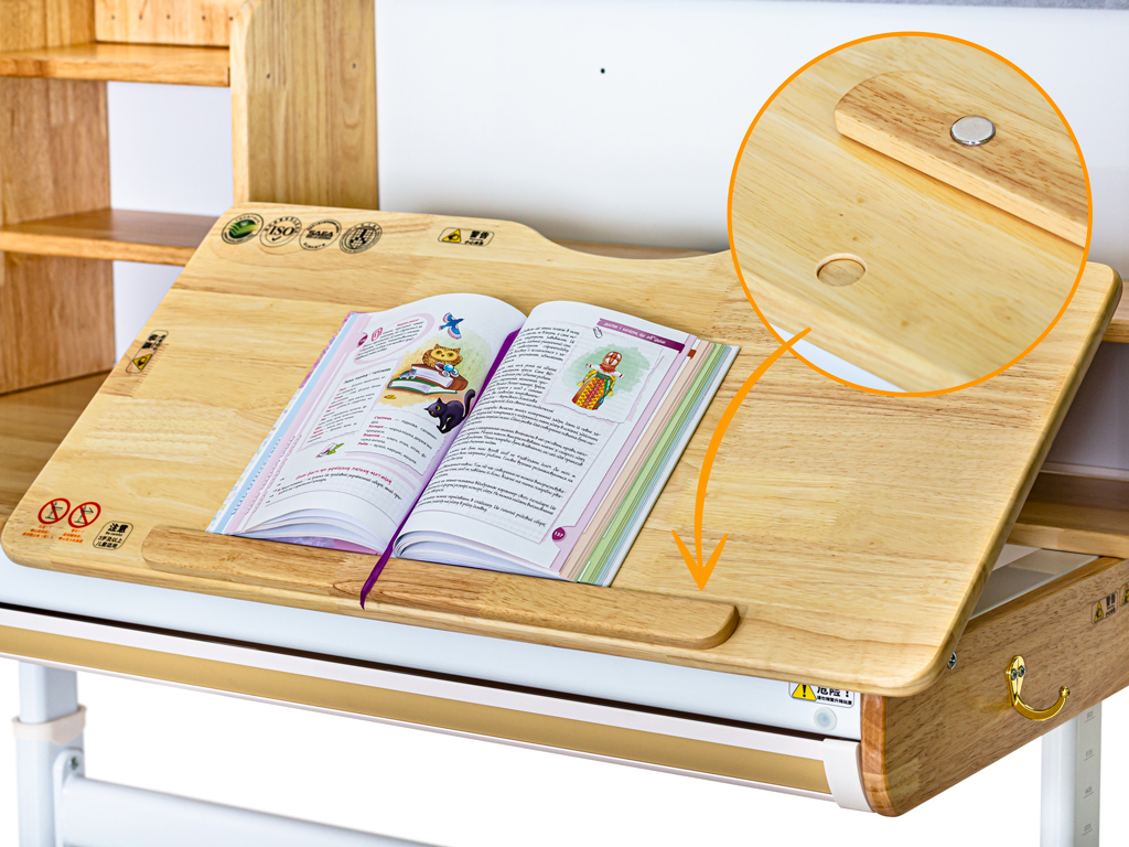 Детский стол Mealux Timberdesk L 120х60 RubberWood, Белый (111470446) в Украине