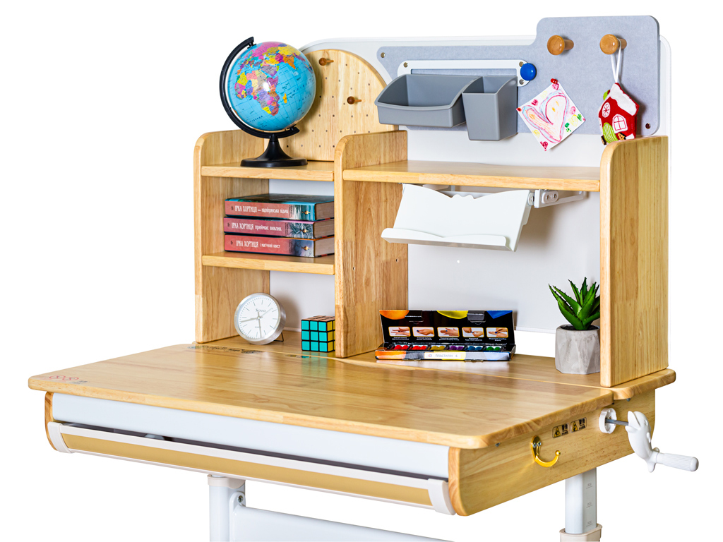 Детский стол Mealux Timberdesk S 90х60 RubberWood, Белый (111470447) с доставкой