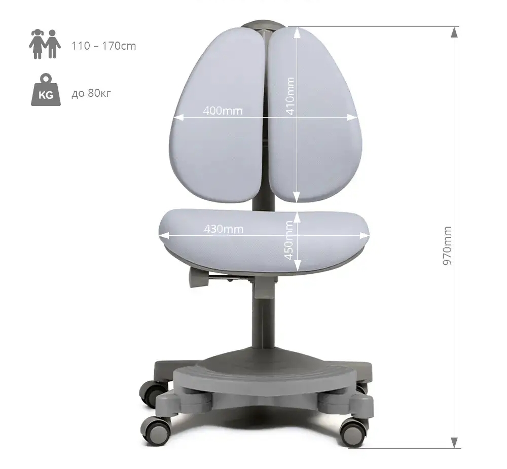 Детское кресло Cubby Brassica Grey (1771478540) с доставкой