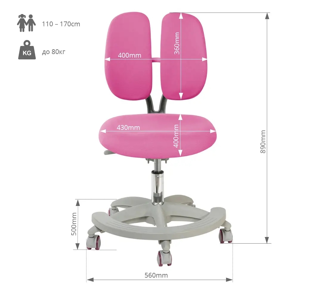 Дитяче крісло Primo Pink (1771478562) недорого